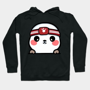 Sneaky japanese Seal so cute Hoodie
